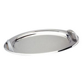 Oval 18/10 Stainless Steel Tray w/ Handles